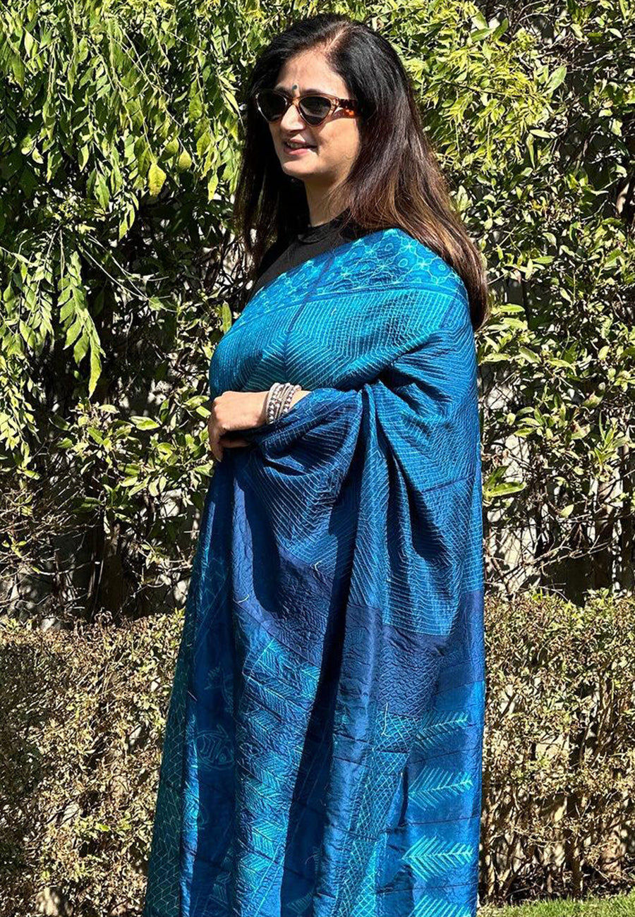 Pure Silk, Lightweight, Shiberi Hand Work
