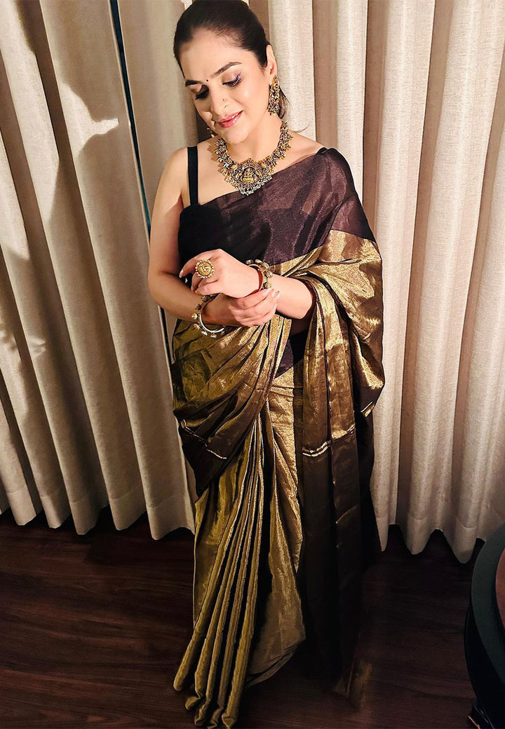 Pure Tissue Saree with Blouse