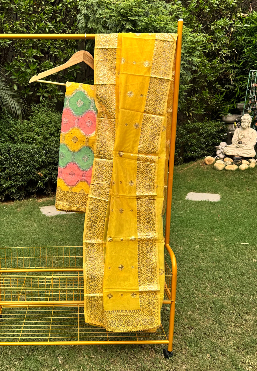 Blend Silk Handloom Handwoven Suit